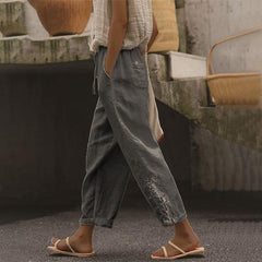 【Cotton And Linen】Casual Straight Trousers