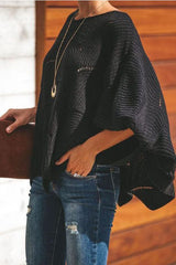 Hollow Crochet Loose Knitted Sweater