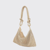 Gold Rhinestones Evening Clutch Bag