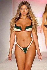 Split Bikini Two Piece Swimsuit