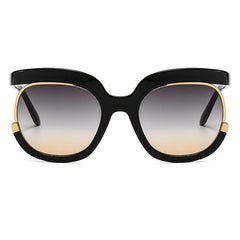 Casual Solid Patchwork Sunglasses