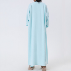 Baby Blue Chic Matching 3-Piece Warm Lounge Set.