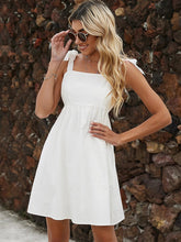 Vacation High Waisted Backless Mini Dress