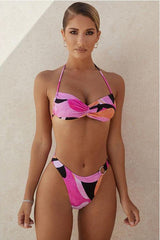 irregular printed bikini