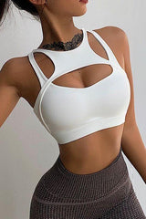 Hollow sport bra
