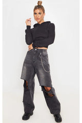 Backless Short Hoodie