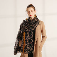 Leopard Print Shawl Scarf
