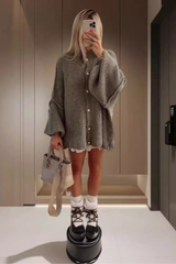 Casual Button Cardigan Sweater