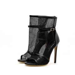 Sheer Open Toe Hight Heels
