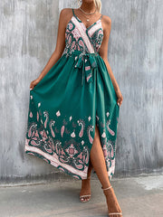 Bohemia Loose Backless V-Neck Dress