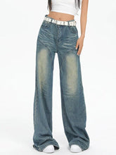 Vintage Washed Splice Boyfriend Jeans