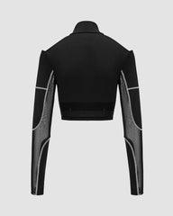 Shadow Cyber Lines Cropped Top