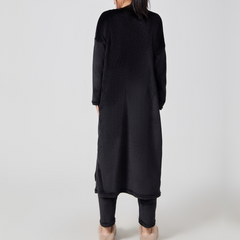 Black Chic Matching 3-Piece Warm Lounge Set.