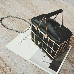Metal Extravagant Fashion Supermarket Handbag