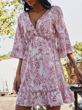 Empire Batwing Sleeves Mini Dress