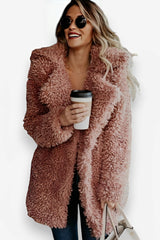 Chloe imitation fur long coat