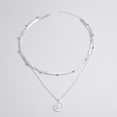Simple Multi-layer Lotus Pendant Necklace