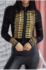 Black buttoned style jacket