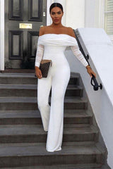 Mesh Patchwork Jumpsuit