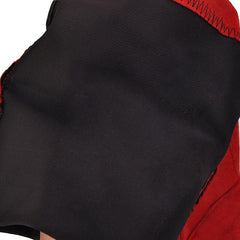 Red Stretch Suede Thigh High Boots