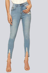 High Waist Stretch Pencil Pants