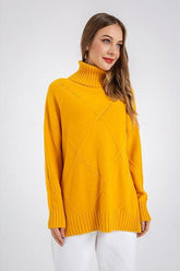 Turtle Neck Loose Long Sleeve Sweater