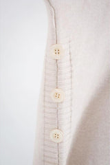 Turtle Neck Loose Long Sleeve Button Pullover Sweater