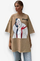 Cartoon print design T-shirt