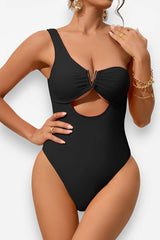 women's one-shoulder sexy one-piece bikini