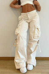 Street style pants with large pockets