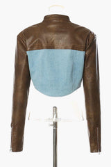 American retro design motorcycle jacket