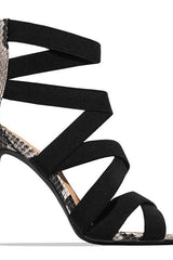High-Heeled Strapless Sandal