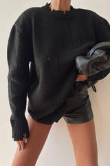 Loose Pullover Round Neck Sweater