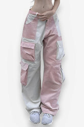 Contrast Corduroy cargo pants