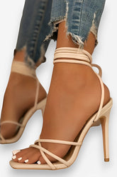 Ankle Strap Wine Glass High Heel Shoes