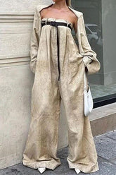 two piece Wide-leg jumpsuit