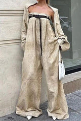 two piece Wide-leg jumpsuit