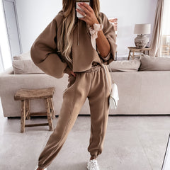 Casual Hooded Sweater Suit