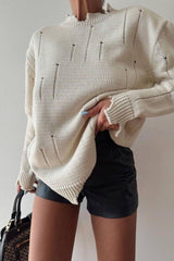 Loose Pullover Round Neck Sweater