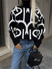 Loose Pullover Women's Knitted Sweater