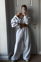 Two-piece Streetwear Loose Sweater Suit