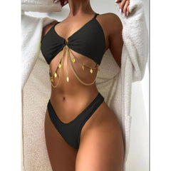 Iron Chain Split Bikini