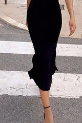 Black and white Long Dress