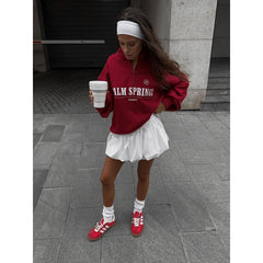 Loose Long-sleeved High Collar Sweater