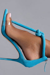 high-heeled clip-toe sandals