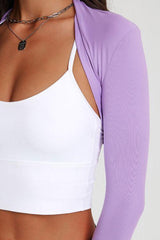 Long-sleeved yoga dance waistcoat