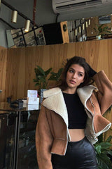 Wide sleeves Short jacket