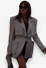 French jacket design with large pockets