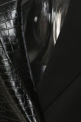 Leather stitching vest