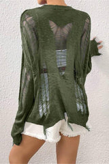 Loose Streetwear Hollow Design Sweater